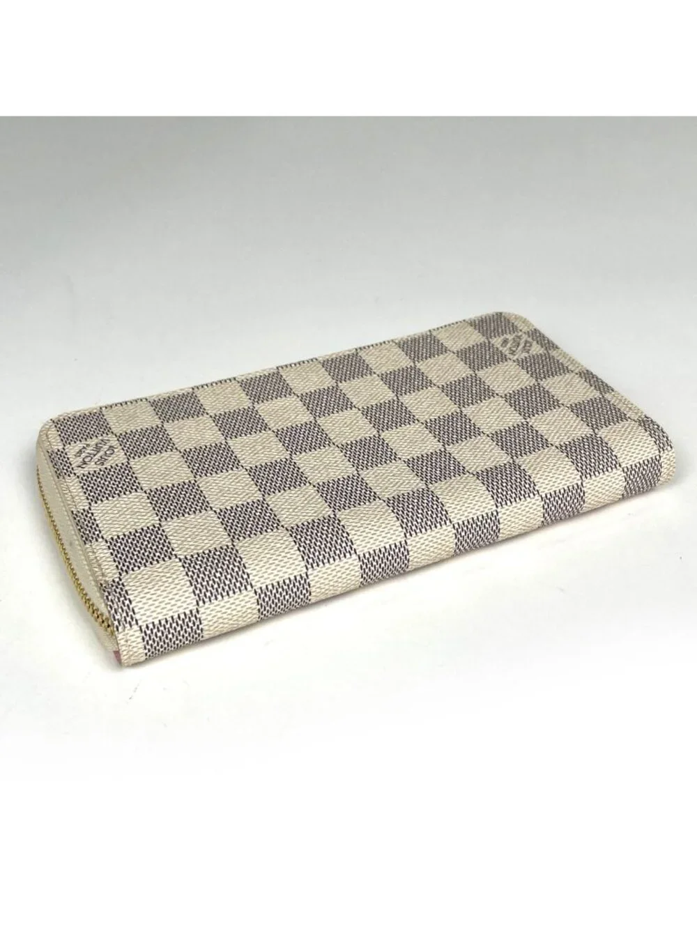 Louis Vuitton Zippy Wallet Damier Azur White